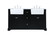 Plumbing Bath Chests/Vanities by Elegant Lighting ( 173 | VF60260DBK Franklin ) 