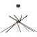 Large Chandeliers Starburst by ET2 ( 86 | E41446-BK Alumilux Aster ) 
