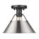 Flush Mounts Metal Shade by Golden ( 62 | 3306-FM BLK-PW Orwell ) 