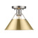 Flush Mounts Metal Shade by Golden ( 62 | 3306-FM PW-BCB Orwell ) 
