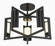 Semi-Flush Mts. Cage by George Kovacs ( 42 | P1554-66A-L Trizay ) 