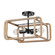 Semi-Flush Mts. Cage by Golden ( 62 | 6085-SF BLK-NR Camden ) 