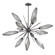 Large Chandeliers Starburst by Hammerton Studio ( 404 | CHB0050-0A-GP-CS-001-L3 Rock Crystal ) 