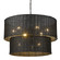 Mid. Chandeliers Drum Shade by Golden ( 62 | 1084-9 BLK-BW Erma ) 