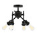 Semi-Flush Mts. Directional by Golden ( 62 | 1945-SF BLK Axel ) 
