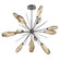 Mid. Chandeliers Starburst by Hammerton Studio ( 404 | CHB0049-0B-GP-RB-001-L1 Aalto ) 