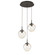Mini Pendants 3 Light Cluster by Hammerton Studio ( 404 | CHB0066-03-FB-FA-C01-L1 Aster ) 