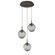 Mini Pendants 3 Light Cluster by Hammerton Studio ( 404 | CHB0066-03-FB-GS-C01-L1 Aster ) 