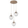 Mini Pendants 3 Light Cluster by Hammerton Studio ( 404 | CHB0066-03-NB-ZC-C01-L3 Aster ) 