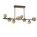 Linear/Island 4 Light + by Hammerton Studio ( 404 | PLB0039-T8-FB-B-001-L1 Gem ) 
