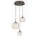 Mini Pendants 3 Light Cluster by Hammerton Studio ( 404 | CHB0092-03-FB-A-C01-L1 Gaia ) 