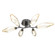 Semi-Flush Mts. Directional by Hammerton Studio ( 404 | CLB0050-01-GP-CA-L1 Rock Crystal ) 