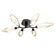 Semi-Flush Mts. Directional by Hammerton Studio ( 404 | CLB0050-01-MB-CA-L3 Rock Crystal ) 