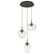 Mini Pendants 3 Light Cluster by Hammerton Studio ( 404 | CHB0069-03-FB-ZA-C01-L3 Cosmos ) 