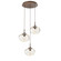 Mini Pendants 3 Light Cluster by Hammerton Studio ( 404 | CHB0068-03-BB-GA-C01-L1 Nebula ) 
