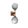 Sconces Double Glass by Hammerton Studio ( 404 | IDB0039-02-BB-S-L1 Gem ) 