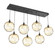 Linear/Island 4 Light + by Hammerton Studio ( 404 | PLB0047-07-MB-OA-C01-E2 Optic Blown Glass ) 
