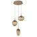 Mini Pendants 3 Light Cluster by Hammerton Studio ( 404 | CHB0069-03-NB-GB-C01-L3 Cosmos ) 