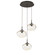 Mini Pendants 3 Light Cluster by Hammerton Studio ( 404 | CHB0068-03-FB-FA-C01-L3 Nebula ) 