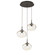 Mini Pendants 3 Light Cluster by Hammerton Studio ( 404 | CHB0068-03-FB-ZA-C01-L3 Nebula ) 