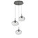 Mini Pendants 3 Light Cluster by Hammerton Studio ( 404 | CHB0068-03-GP-FC-C01-L1 Nebula ) 