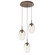Mini Pendants 3 Light Cluster by Hammerton Studio ( 404 | CHB0063-03-BB-A-C01-E2 Meteo ) 