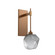 Sconces Single Glass by Hammerton Studio ( 404 | IDB0039-18-NB-S-L3 Gem ) 