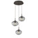 Mini Pendants 3 Light Cluster by Hammerton Studio ( 404 | CHB0064-03-FB-S-C01-E2 Nebula ) 