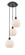 Mini Pendants 3 Light Cluster by Innovations ( 405 | 113B-3P-BK-G121-8 Ballston ) 