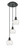 Mini Pendants 3 Light Cluster by Innovations ( 405 | 113B-3P-BK-G124-6 Ballston ) 