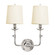 Sconces Double Candle by Hudson Valley ( 70 | 172-PN Logan ) 
