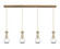 Linear/Island 4 Light + by Innovations ( 405 | 124-451-1P-BB-G451-5CL Downtown Urban ) 