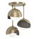 Semi-Flush Mts. Multi-port/Cluster by Hubbardton Forge ( 39 | 121374-SKT-84-07-GG0711 Brooklyn ) 