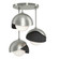 Semi-Flush Mts. Multi-port/Cluster by Hubbardton Forge ( 39 | 121374-SKT-85-10-GG0711 Brooklyn ) 