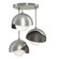 Semi-Flush Mts. Multi-port/Cluster by Hubbardton Forge ( 39 | 121374-SKT-85-14-GG0711 Brooklyn ) 