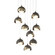 Pendants Multi-port/Cascade by Hubbardton Forge ( 39 | 131105-SKT-LONG-07-84-GG0711 Brooklyn ) 