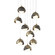 Pendants Multi-port/Cascade by Hubbardton Forge ( 39 | 131105-SKT-LONG-84-07-GG0711 Brooklyn ) 