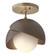 Semi-Flush Mts. Glass Down by Hubbardton Forge ( 39 | 121377-SKT-84-05-GG0711 Brooklyn ) 