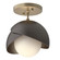 Semi-Flush Mts. Glass Down by Hubbardton Forge ( 39 | 121377-SKT-84-14-GG0711 Brooklyn ) 