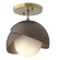 Semi-Flush Mts. Glass Down by Hubbardton Forge ( 39 | 121377-SKT-86-05-GG0711 Brooklyn ) 