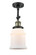Semi-Flush Mts. Glass Down by Innovations ( 405 | 201F-BAB-G181 Franklin Restoration ) 