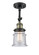 Semi-Flush Mts. Glass Down by Innovations ( 405 | 201F-BAB-G184S-LED Franklin Restoration ) 