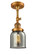 Semi-Flush Mts. Glass Down by Innovations ( 405 | 201F-BB-G53-LED Franklin Restoration ) 