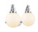 Bathroom Fixtures Two Lights by Innovations ( 405 | 515-2W-PC-G201-8-LED Franklin Restoration ) 