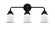 Bathroom Fixtures Three Lights by Innovations ( 405 | 288-3W-BK-G181S-LED Nouveau 2 ) 