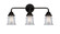 Bathroom Fixtures Three Lights by Innovations ( 405 | 288-3W-BK-G182S Nouveau 2 ) 