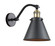 Sconces Single Glass by Innovations ( 405 | 515-1W-BAB-M13-BK-LED Franklin Restoration ) 