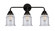 Bathroom Fixtures Three Lights by Innovations ( 405 | 288-3W-BK-G184 Nouveau 2 ) 