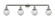 Bathroom Fixtures Four Lights by Innovations ( 405 | 215-PN-G204-6-LED Franklin Restoration ) 