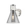 Sconces Single Glass by Innovations ( 405 | 464-1W-PN-G464C-7SM Downtown Urban ) 